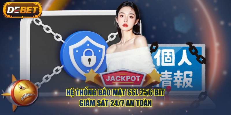 Hệ thống bảo mật SSL 256-bit, giám sát 24/7 an toàn