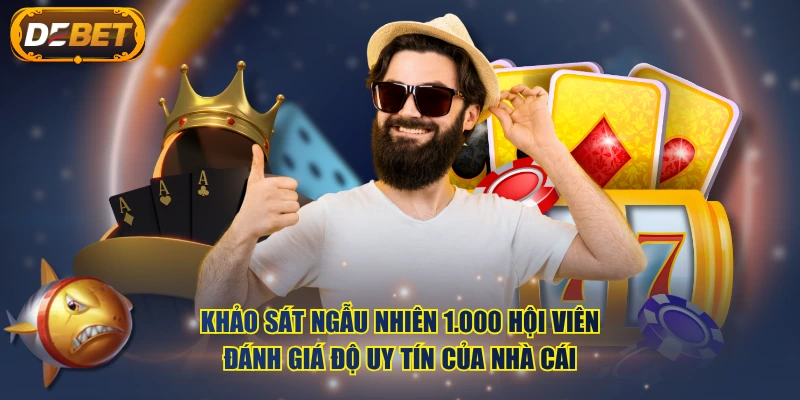 Khảo sát ngẫu nhiên 1.000 hội viên đánh giá độ uy tín của nhà cái